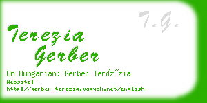 terezia gerber business card